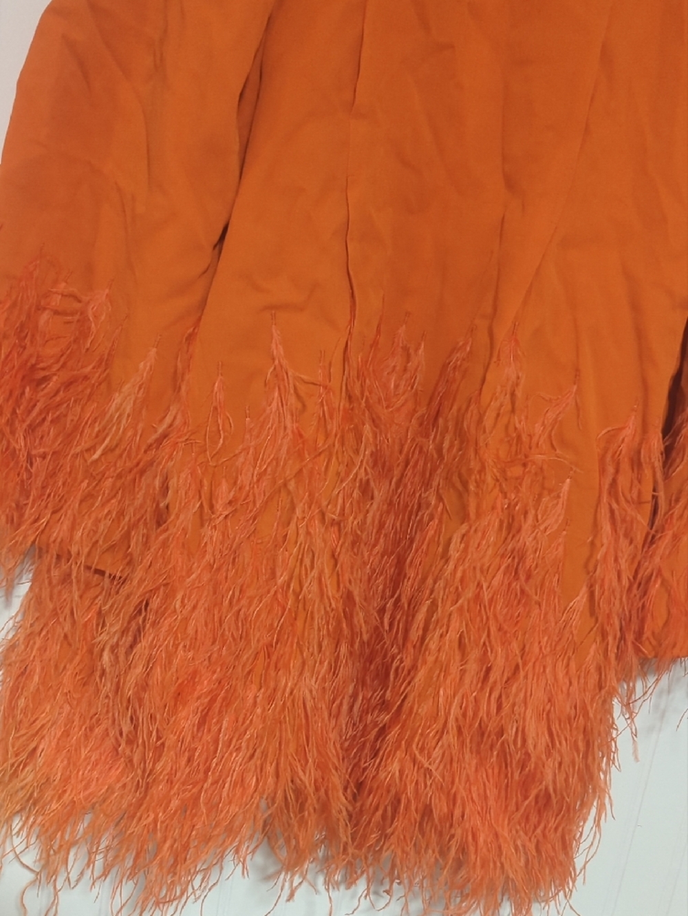 cult gaia Orange Feather Harper Dress - Picture 7 of 8